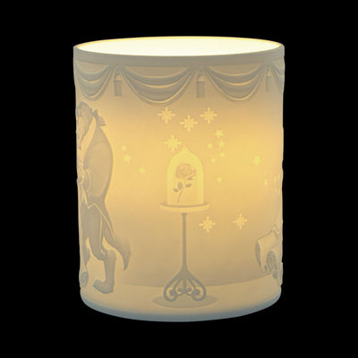 Beauty Within (Beauty and The Beast Tea Light Holder) by Enchanting Disney - Enesco Gift Shop