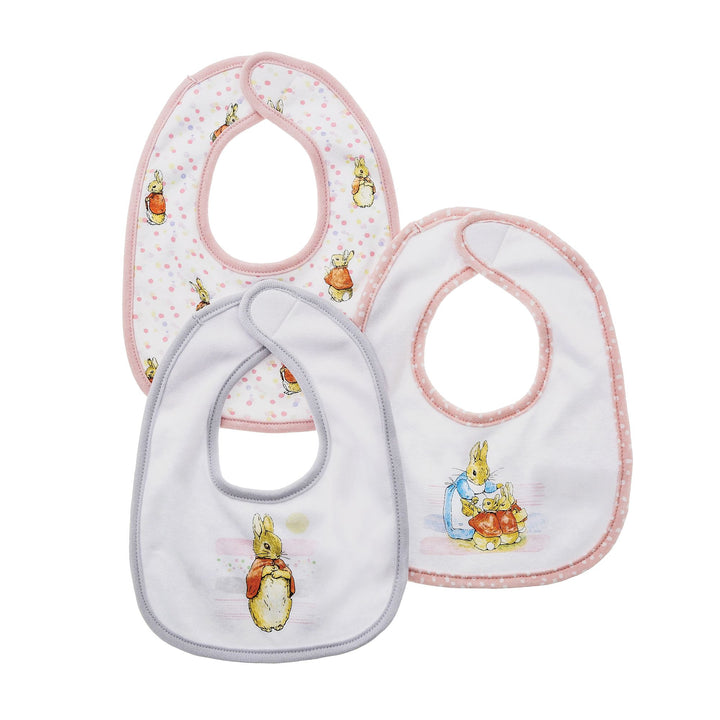 Flopsy Baby Collection Bibs (Set of 3) by Beatrix Potter