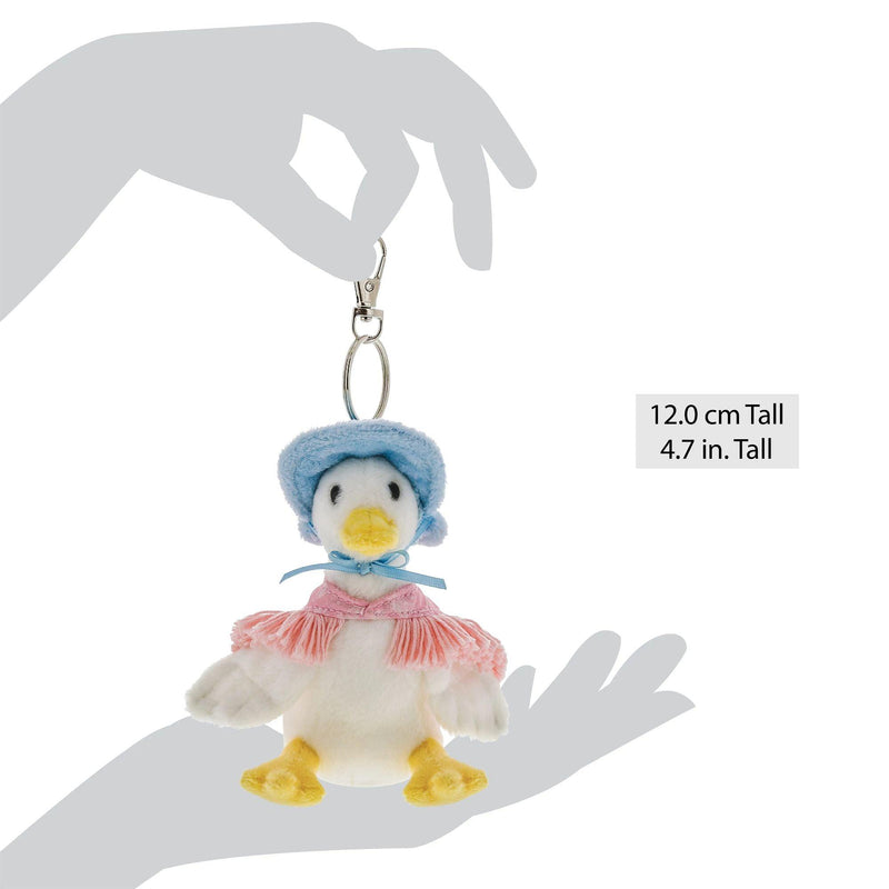 Jemima Puddle-duck Soft Toy Keyring - Enesco Gift Shop