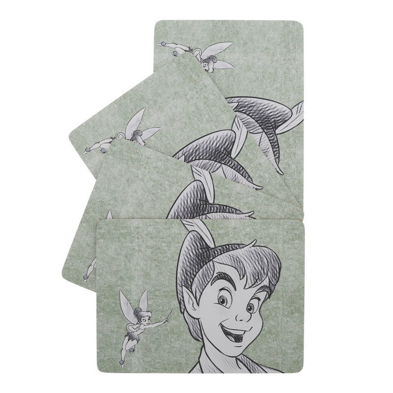 Never Grow Up ( Peter Pan Placemats set of 4) - Disney Home Collection - Enesco Gift Shop