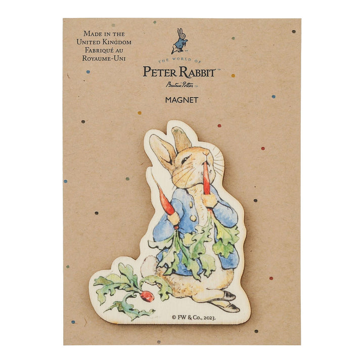 Peter Rabbit Raddishes Peter Rabbit with Radishes Wooden Magnet – Enesco Gift Shop