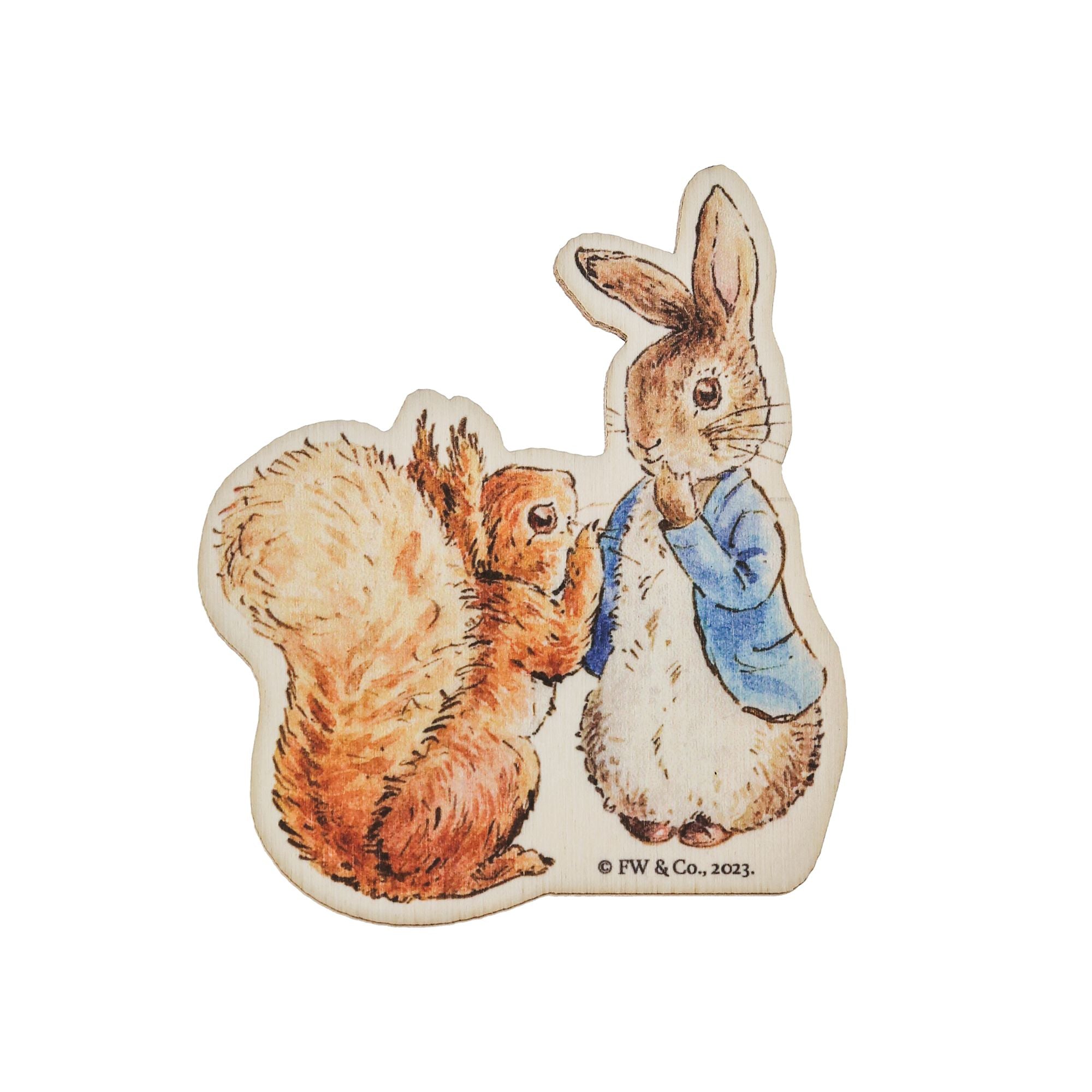 Peter Rabbit and Squirrel Nutkin Wooden Magnet – Enesco Gift Shop