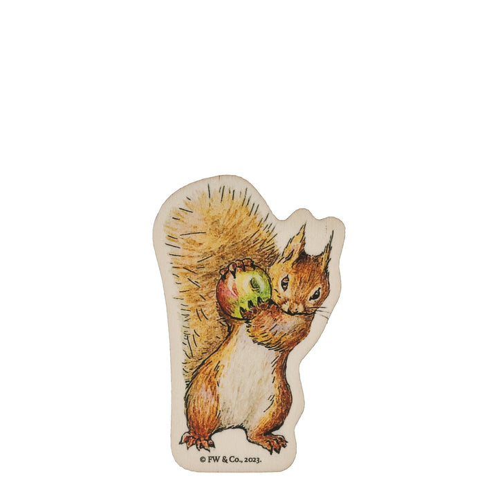 Squirrel Nutkin Wooden Magnet