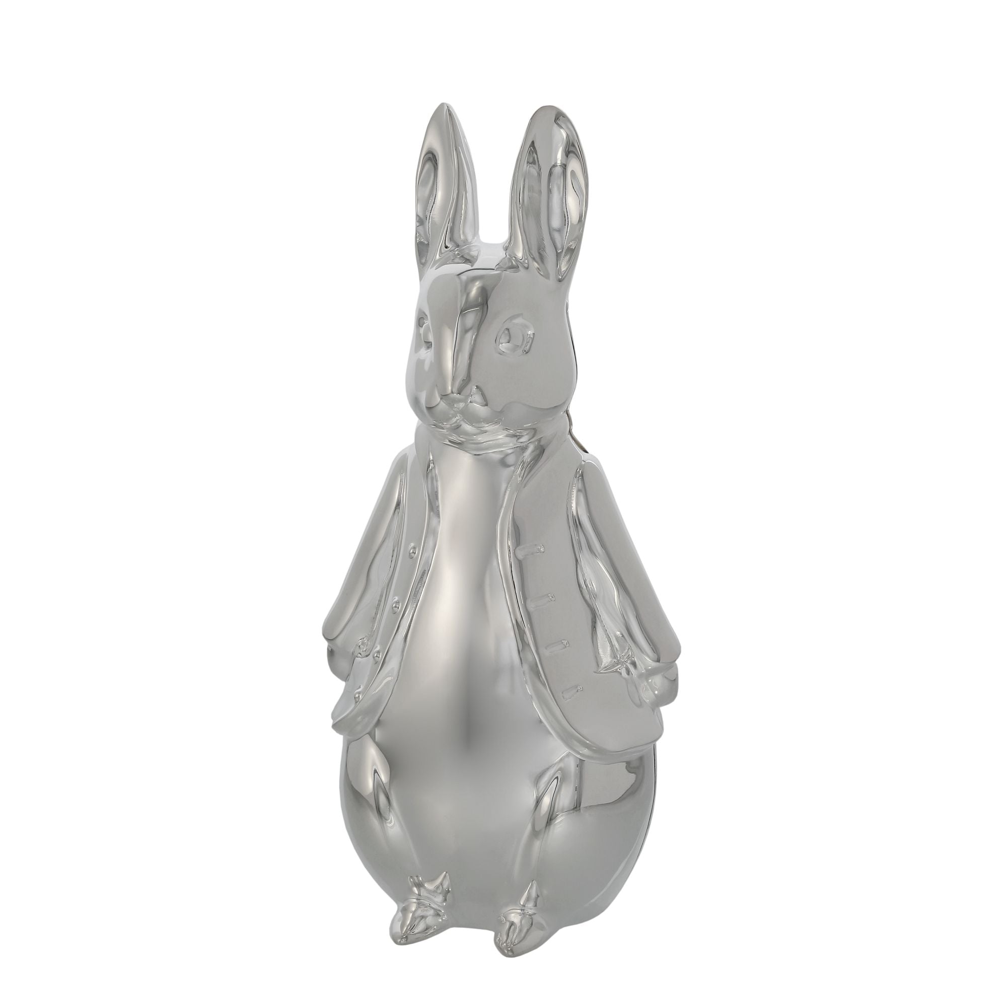 Peter Rabbit Silver Plated Sculpted Money Bank – Enesco Gift Shop