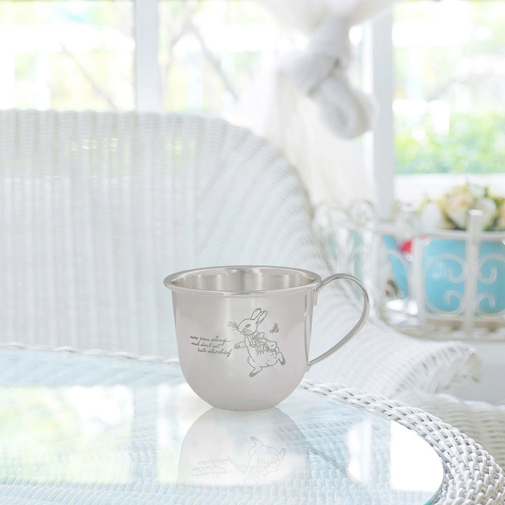 Peter Rabbit Silver Plated Baby Mug