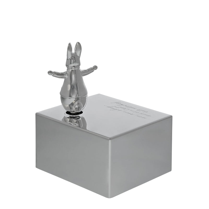 Peter Rabbit Silver Plated Musical Box