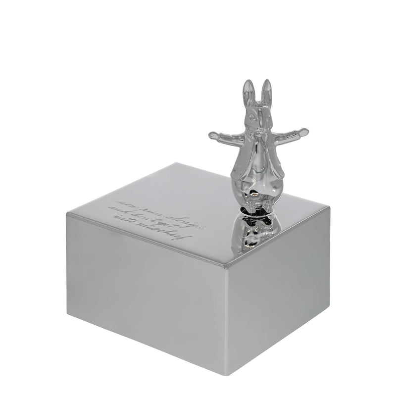 Silver Plated Peter Rabbit Musical Box