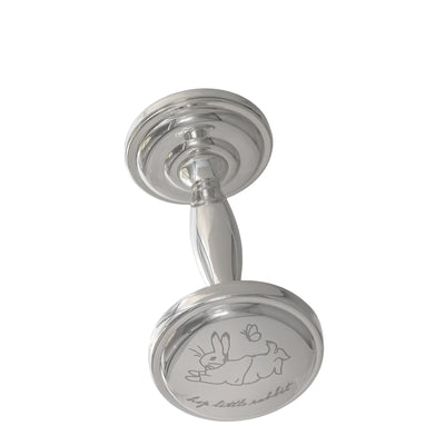 Silver Plated Christening Baby Rattle