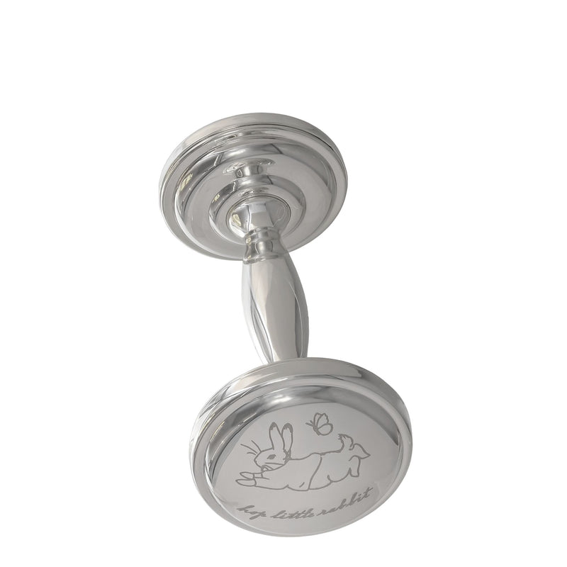 Peter Rabbit Silver Plated Baby Rattle