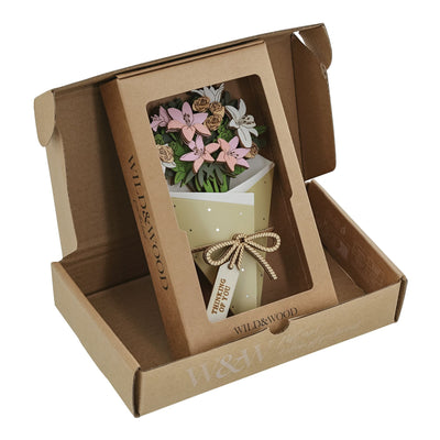 Thinking of You 3D Flower Figurine Card Letterbox Gift
