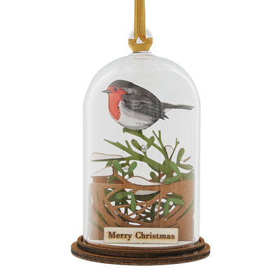 Christmas Robin Hanging Ornament by Kloche