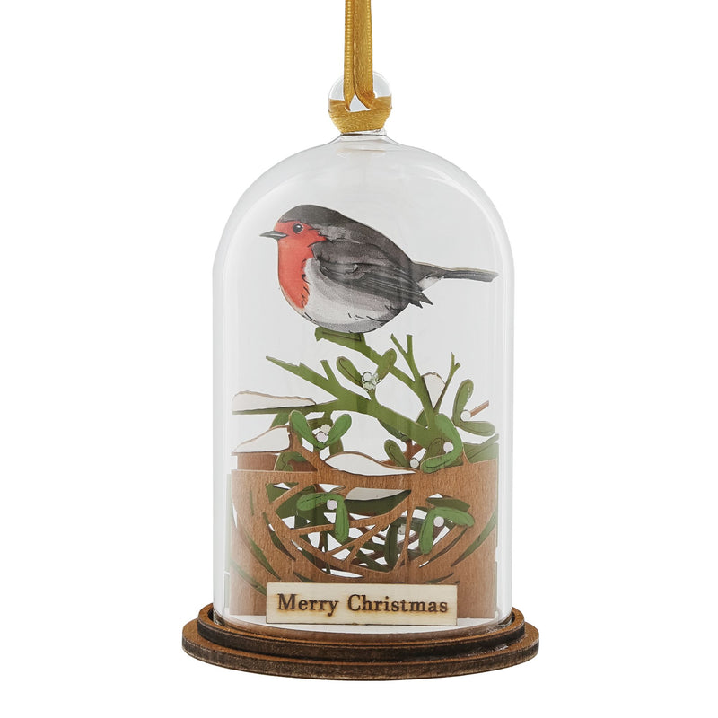 Christmas Robin Hanging Ornament by Kloche