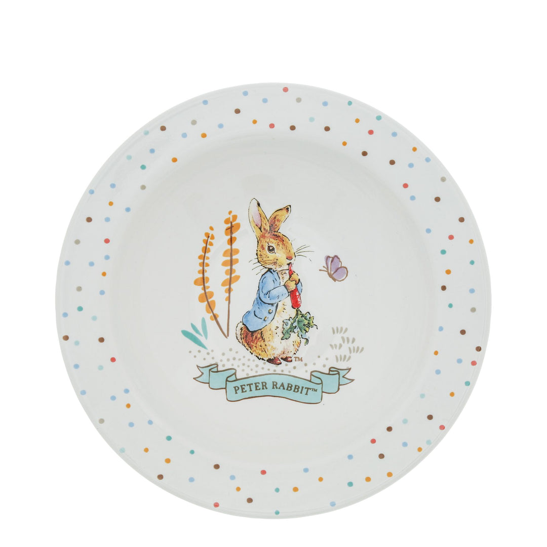 Peter Rabbit Ceramic Collection Peter Rabbit 3 Piece Ceramic Dinner Set – Enesco Gift Shop