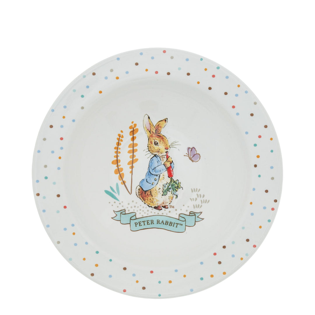 Peter Rabbit 3 Piece Ceramic Dinner set by Beatrix Potter