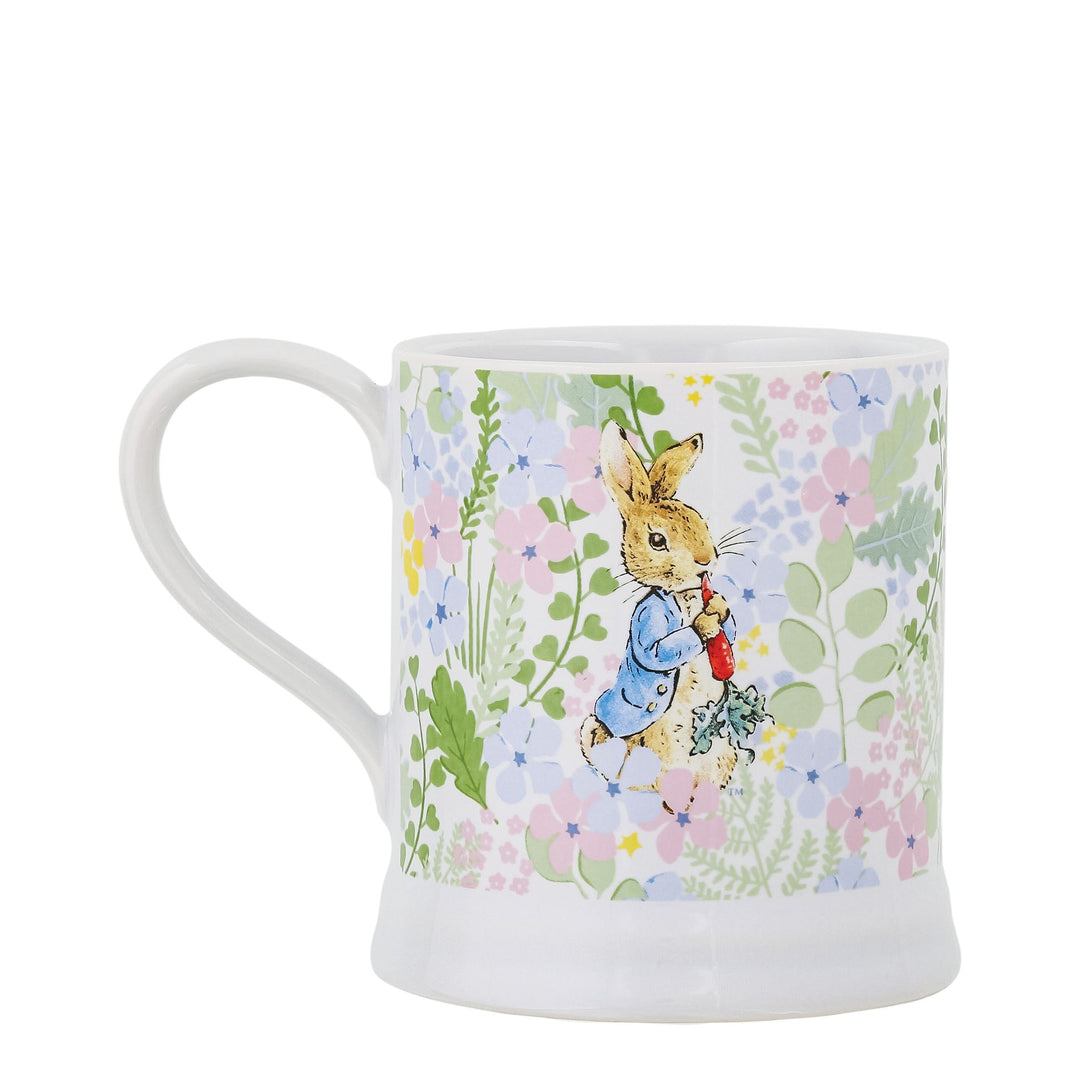 Peter Rabbit with radish English Garden Mug by Beatrix Potter