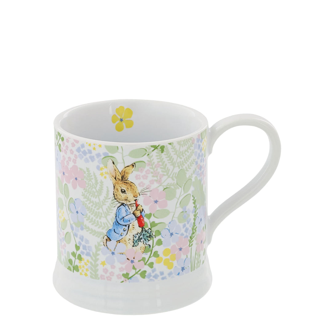 Peter Rabbit with radish English Garden Mug by Beatrix Potter