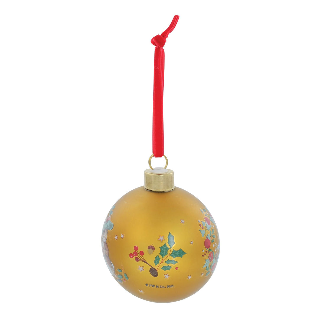 Peter Rabbit Gold Festive Bauble