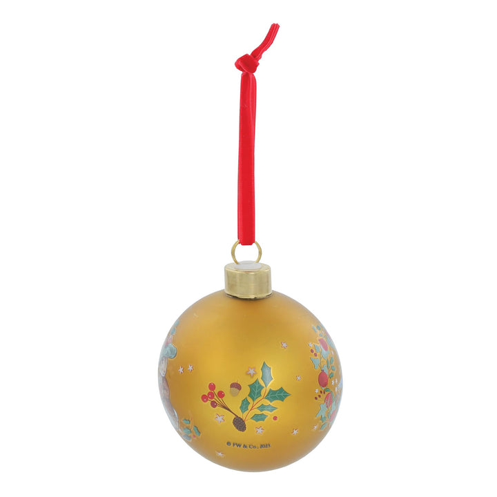 Peter Rabbit Gold Festive Bauble