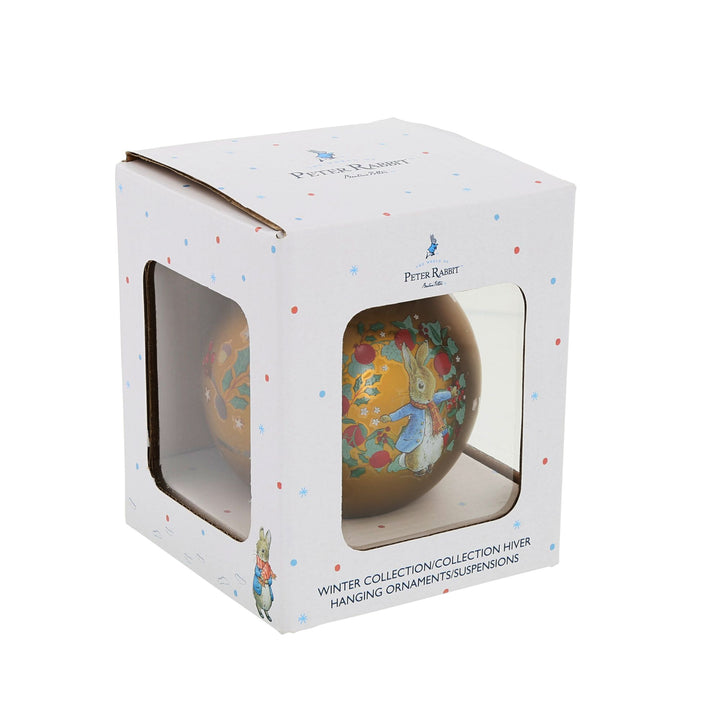 Peter Rabbit Gold Festive Bauble