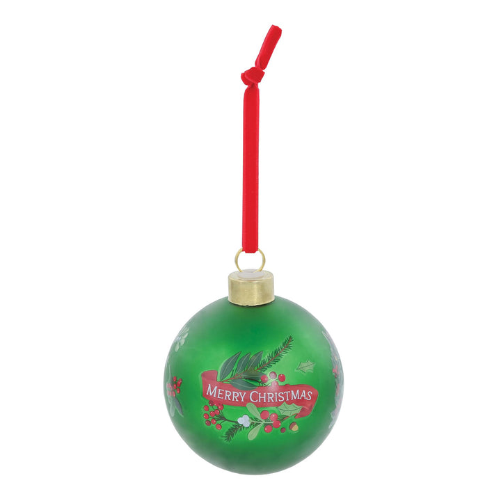 Peter Rabbit Green Festive Bauble