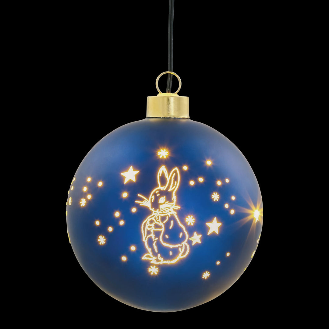Peter Rabbit LED Bauble - Midnight Blue