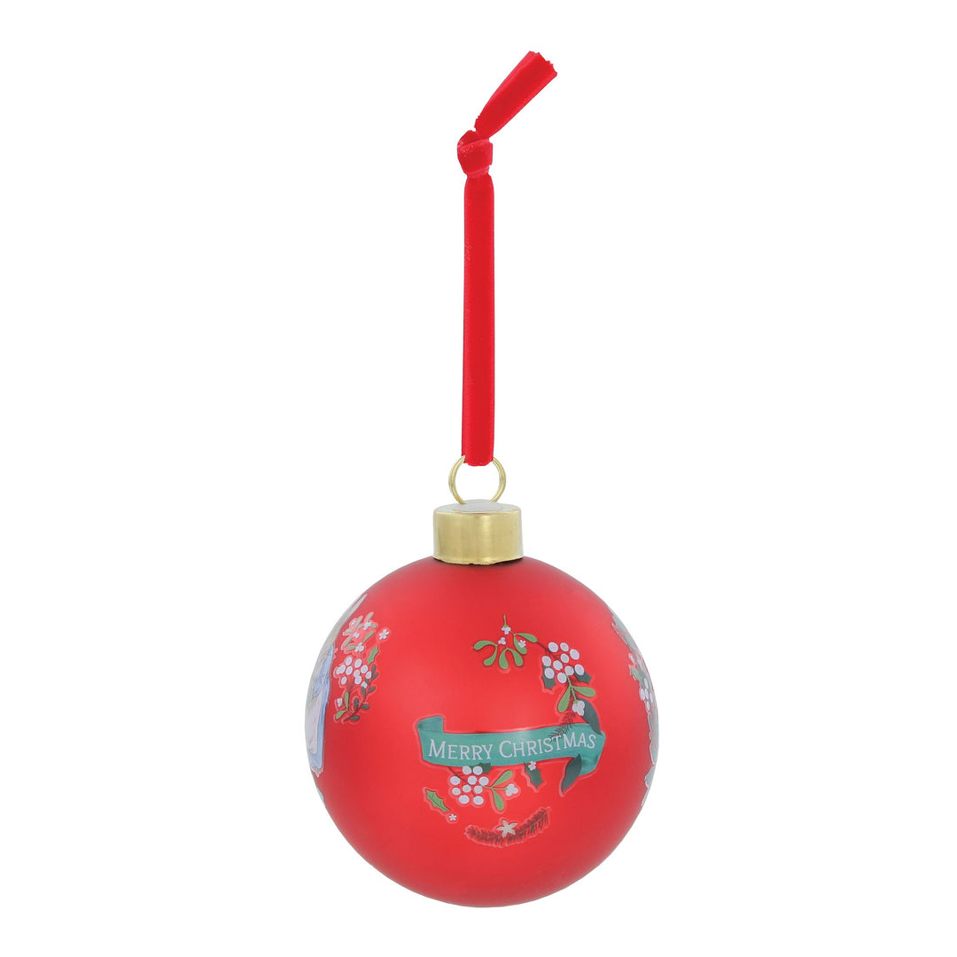 Peter Rabbit Red Festive Bauble