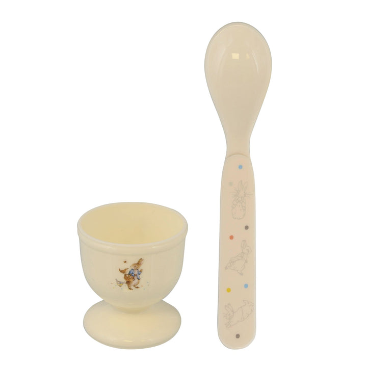 Peter Rabbit Egg Cup and Spoon Set