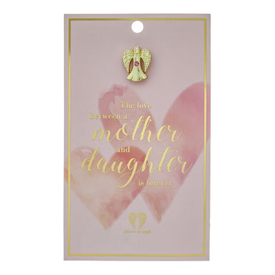 Mother & Daughter Pin Card by You Are An Angel