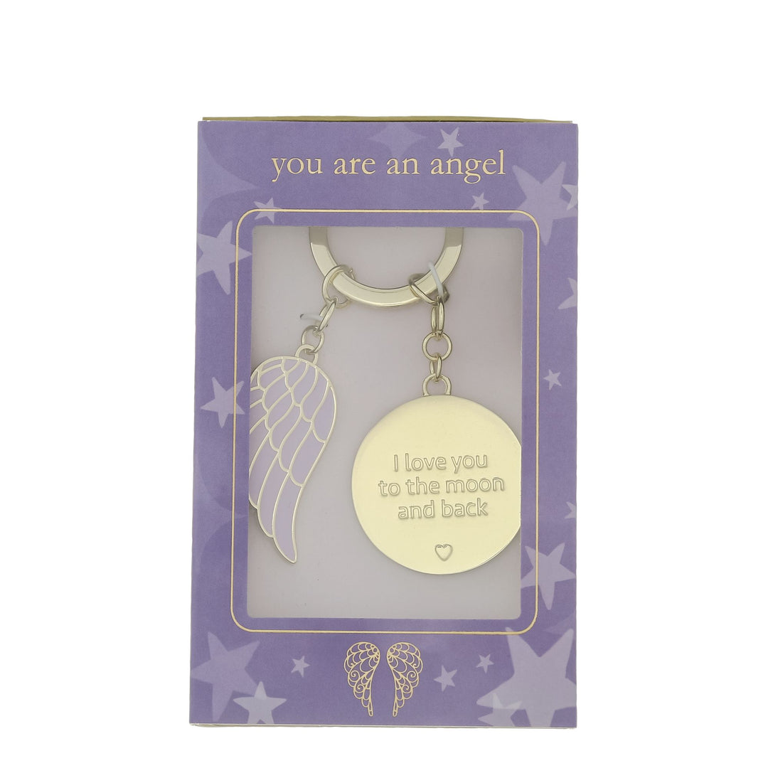 Love you to the Moon & Back Key Chain by You are an Angel