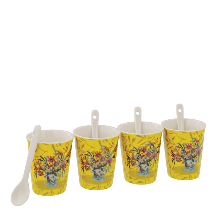 Cup of Tea 4 Cups & Spoon Set by Allen Designs