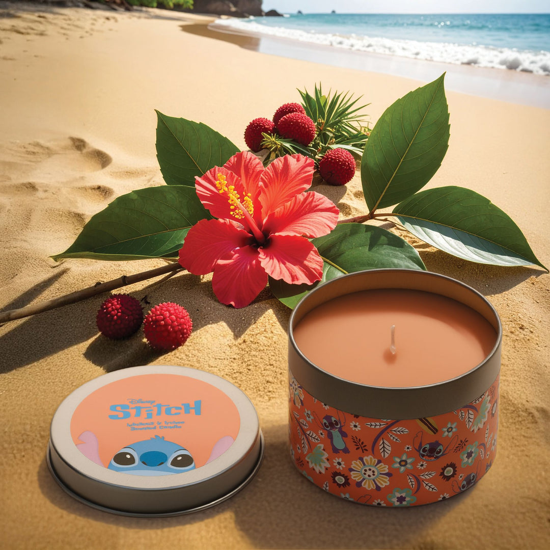 Lilo & Stitch Hibiscus & Lychee Tin Candle