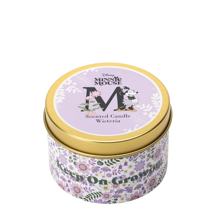 Minnie Mouse Wisteria Tin Candle