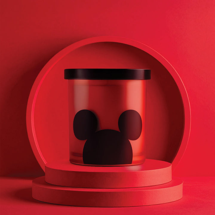 Mickey Mouse Red Cedar Musk Glass Candle