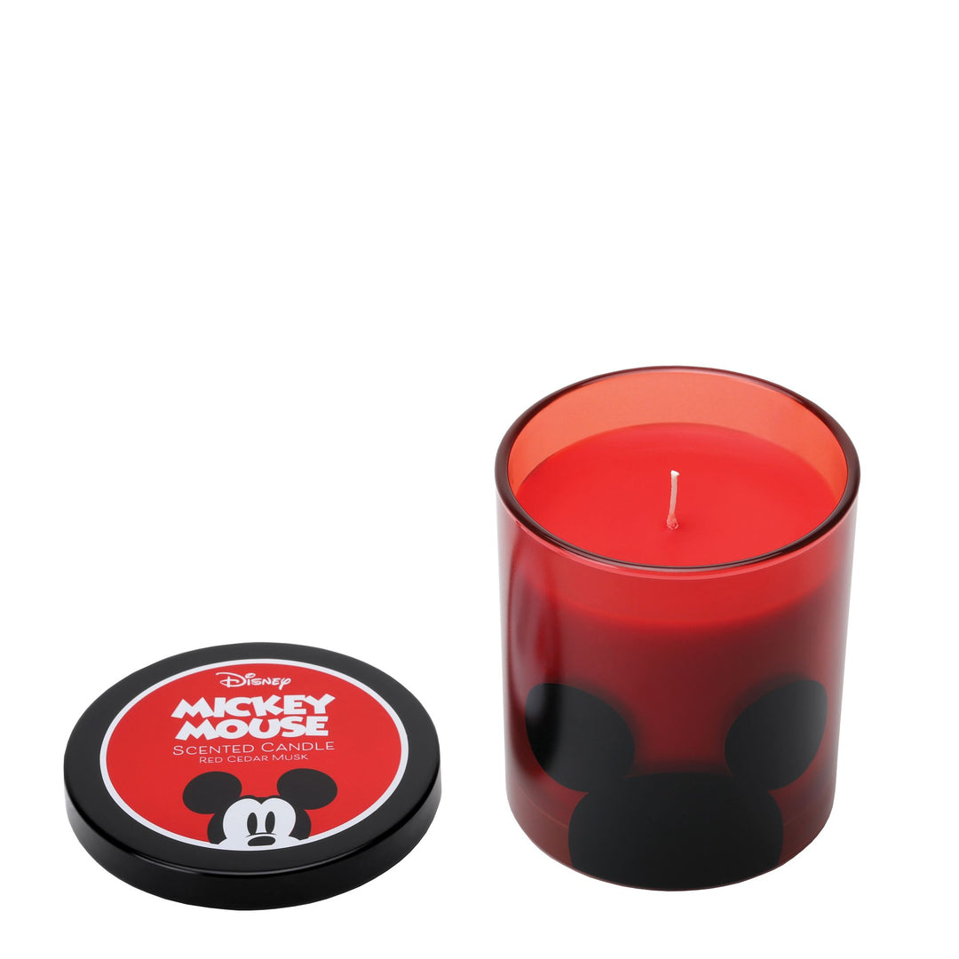 Mickey Mouse Red Cedar Musk Glass Candle