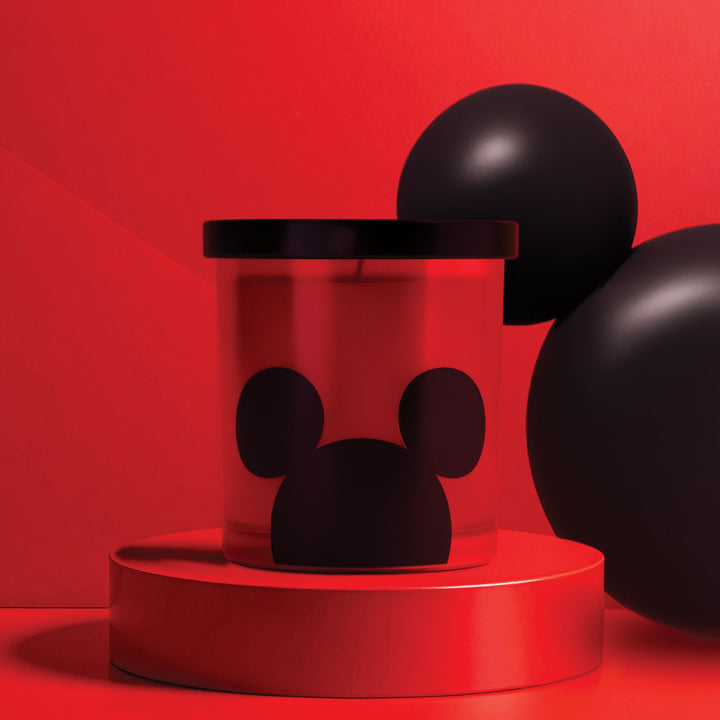 Mickey Mouse Red Cedar Musk Glass Candle