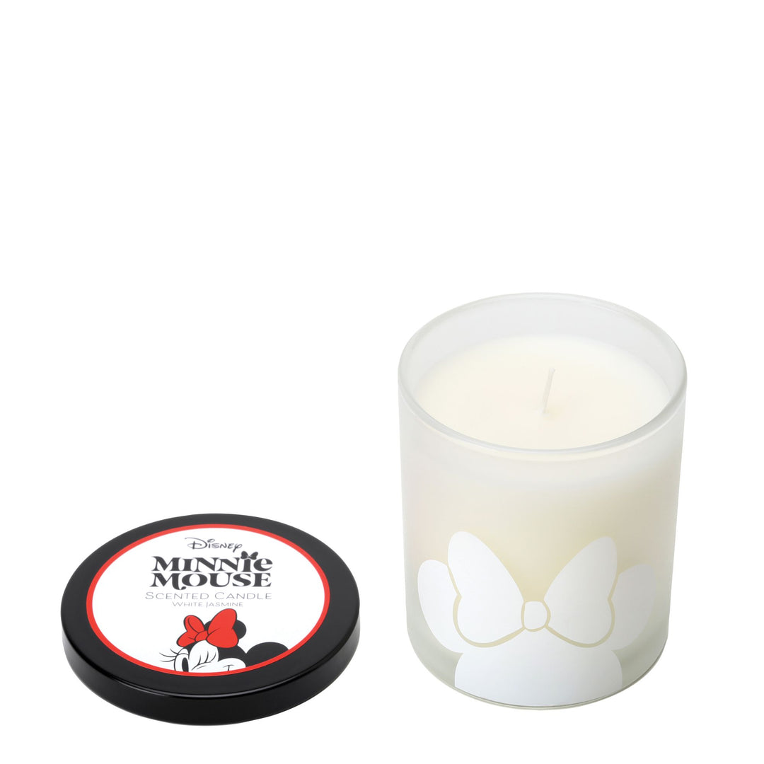 Minnie Mouse White Jasmine Glass Candle