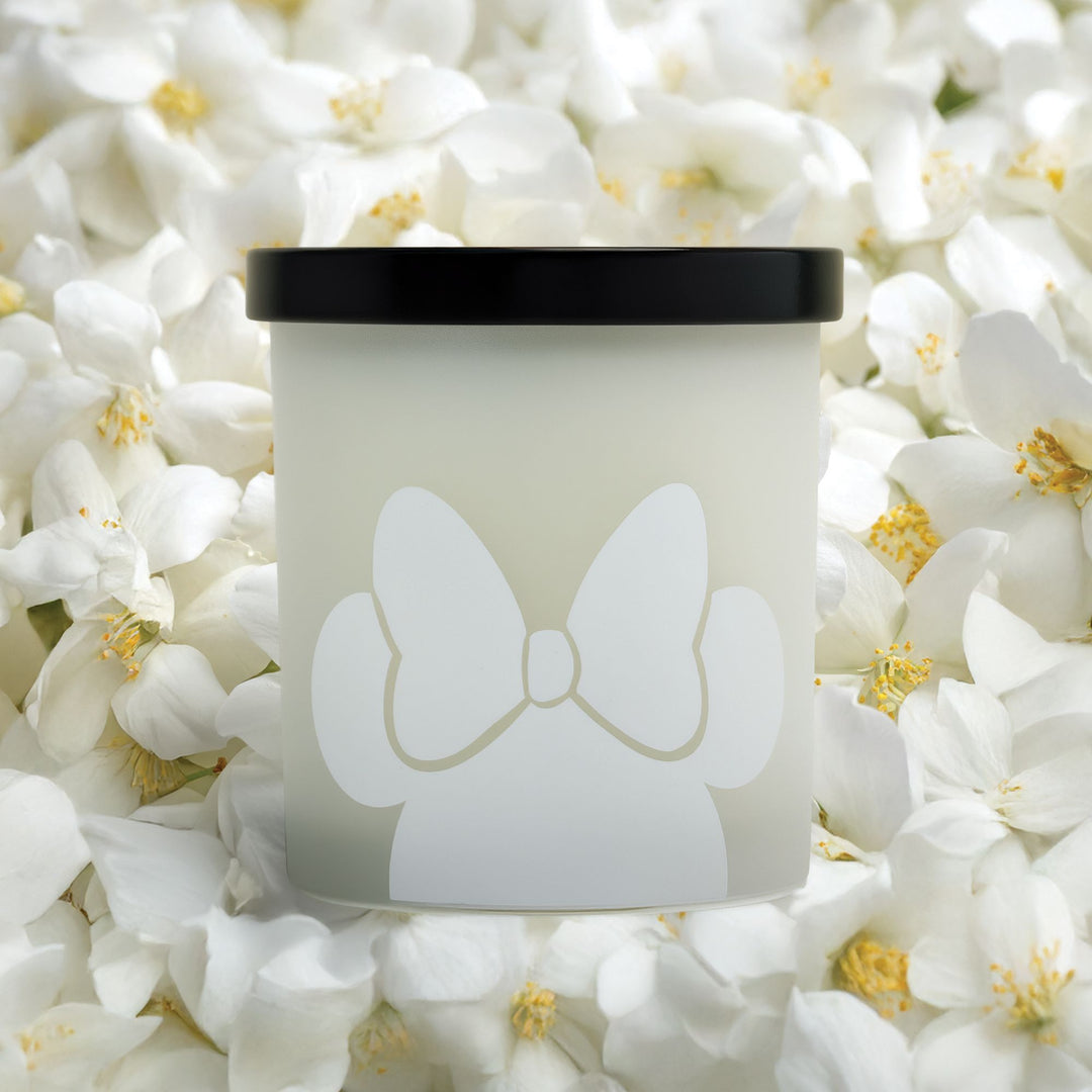 Minnie Mouse White Jasmine Glass Candle