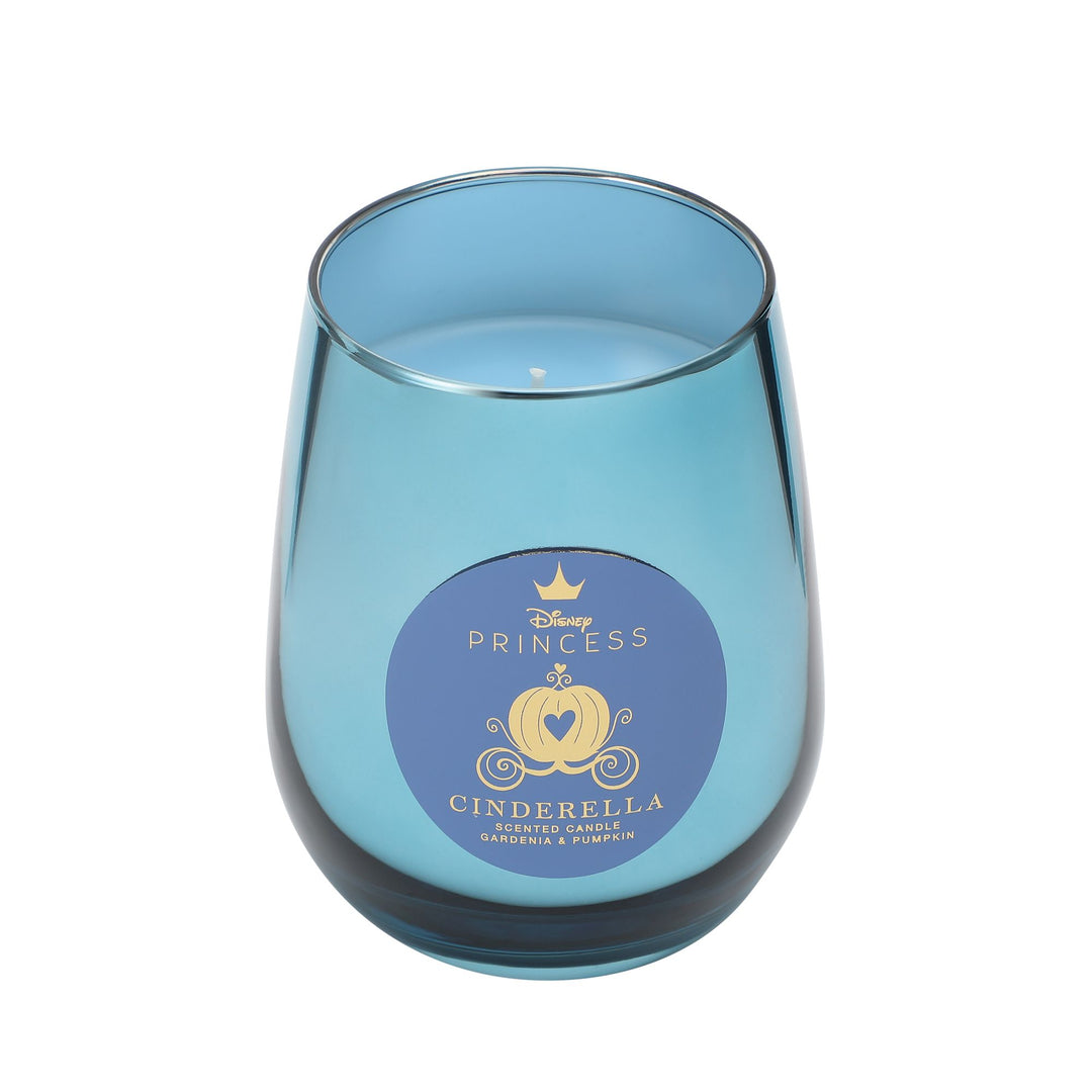 Cinderella Crystal Gardenia & Pumpkin Foiled Glass Candle