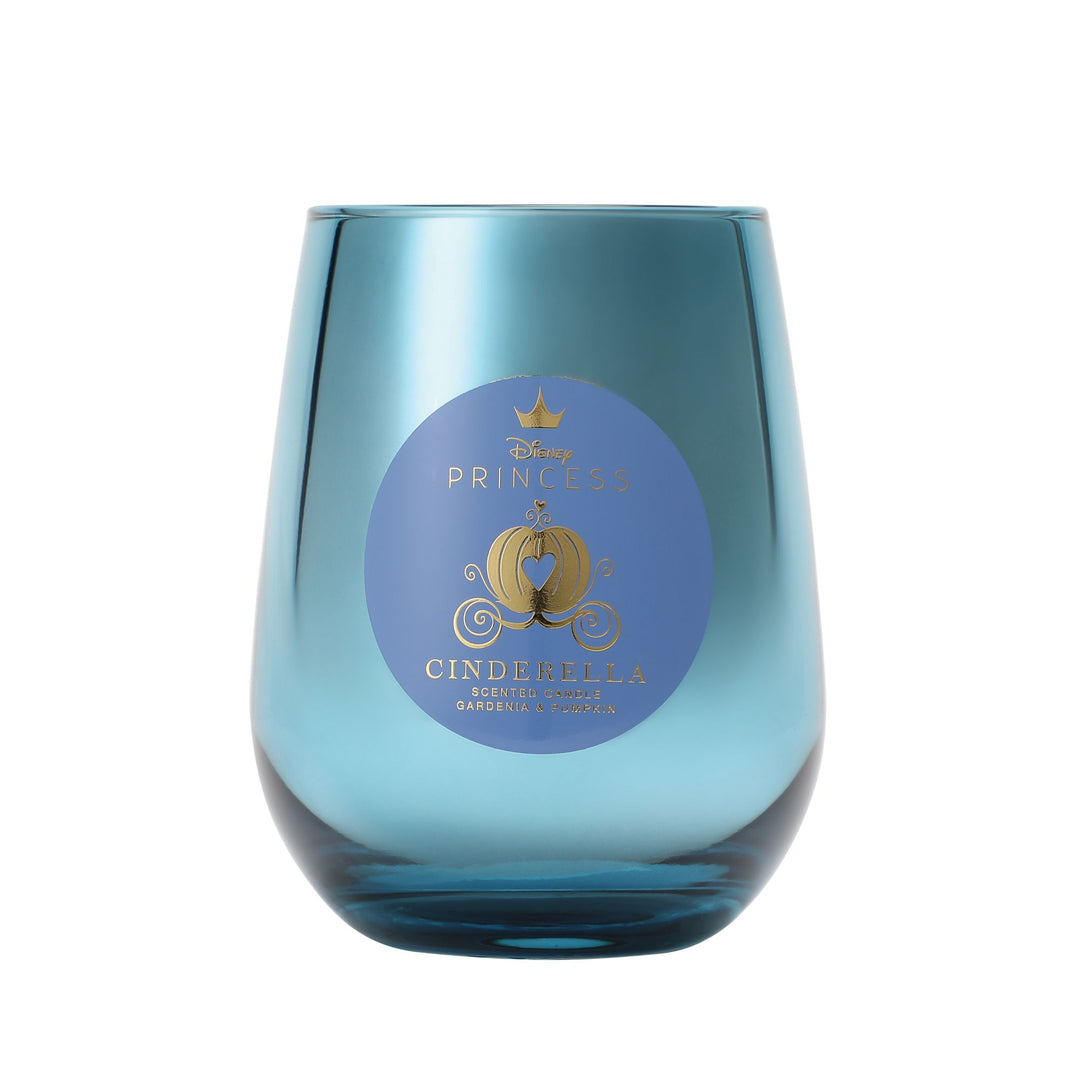 Cinderella Crystal Gardenia & Pumpkin Foiled Glass Candle
