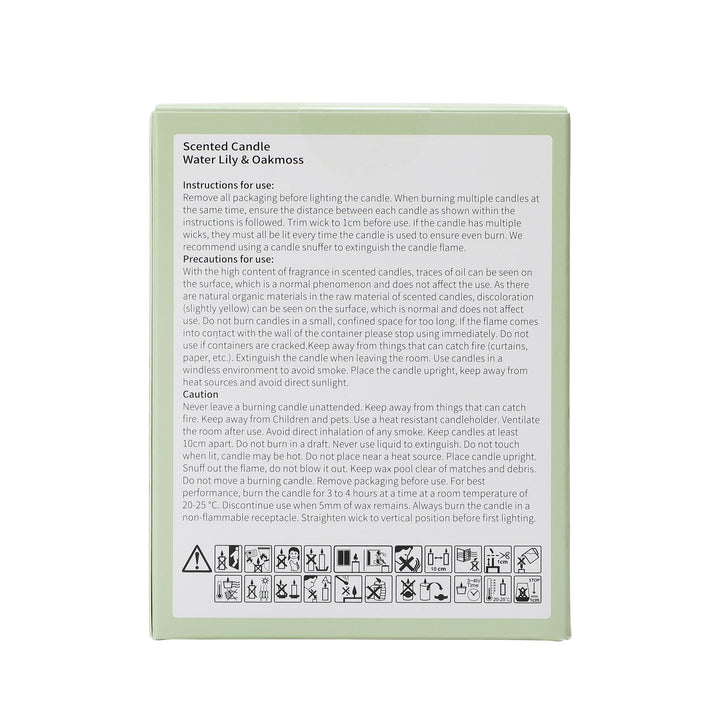 Tiana Waterlily & Oakmoss Foiled Glass Candle