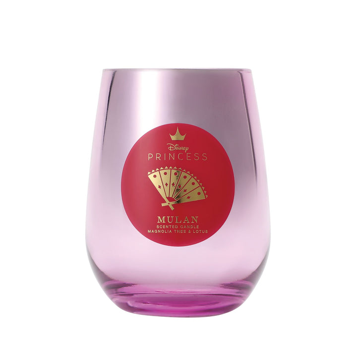 Mulan Magnolia & Lotus Blossom Foiled Glass Candle