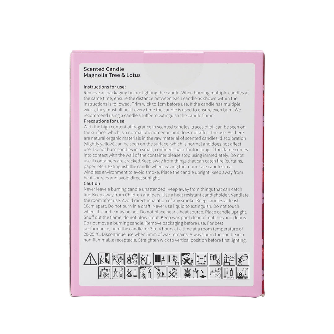 Mulan Magnolia & Lotus Blossom Foiled Glass Candle