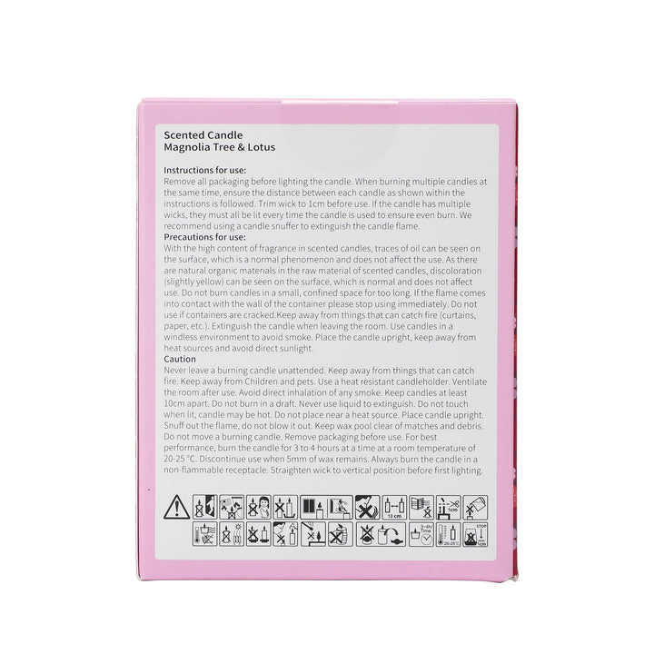 Mulan Magnolia & Lotus Blossom Foiled Glass Candle