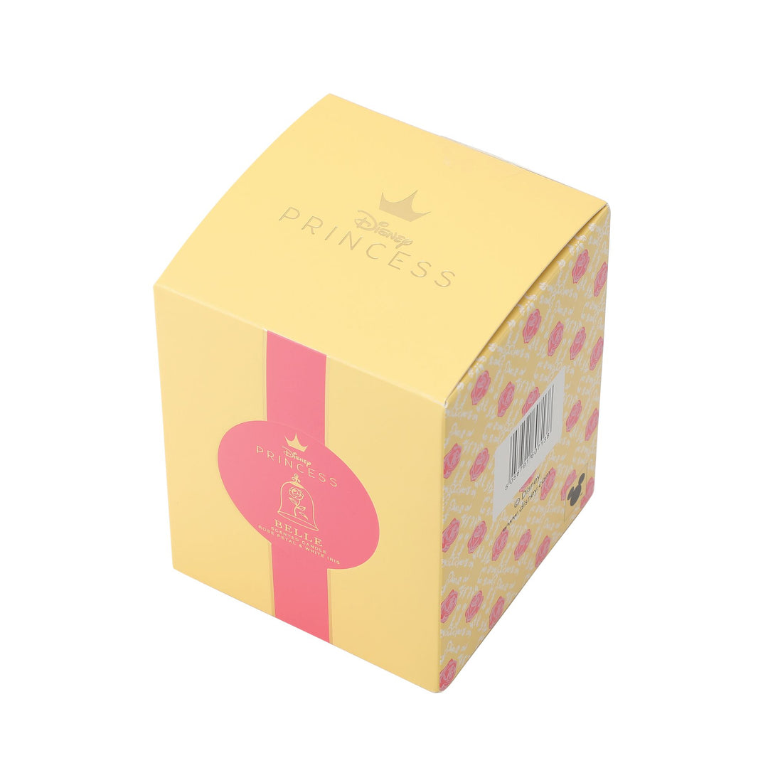 Belle Rose Petal & White Iris Foiled Glass Candle Candle
