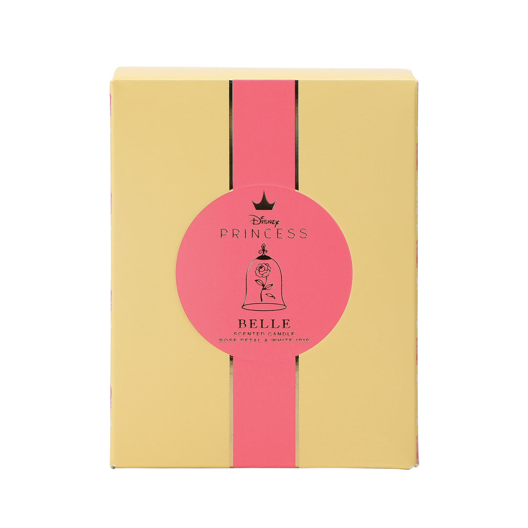 Belle Rose Petal & White Iris Foiled Glass Candle Candle