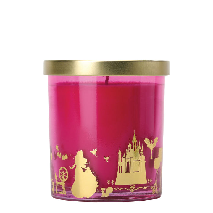 Aurora Briar Rose & Vanilla Foiled Glass Candle