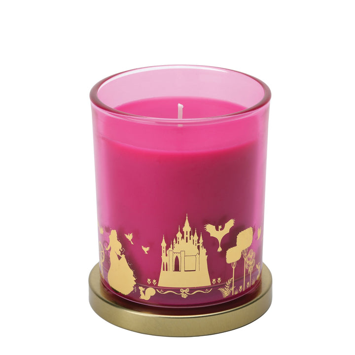 Aurora Briar Rose & Vanilla Foiled Glass Candle