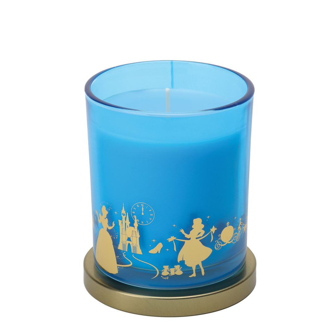 Cinderella Crystal Gardenia & Pumpkin Foiled Glass Candle