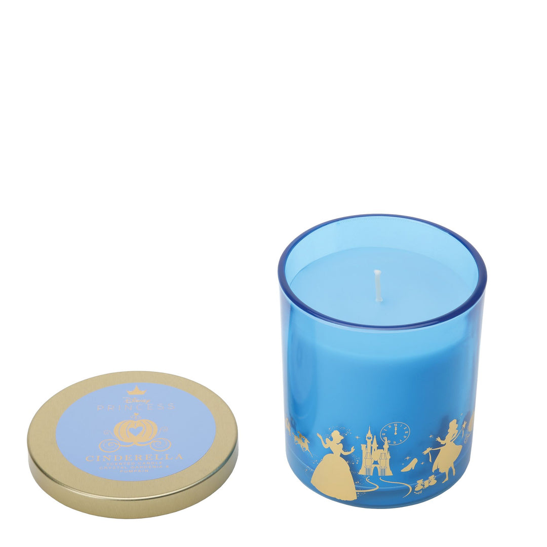 Cinderella Crystal Gardenia & Pumpkin Foiled Glass Candle