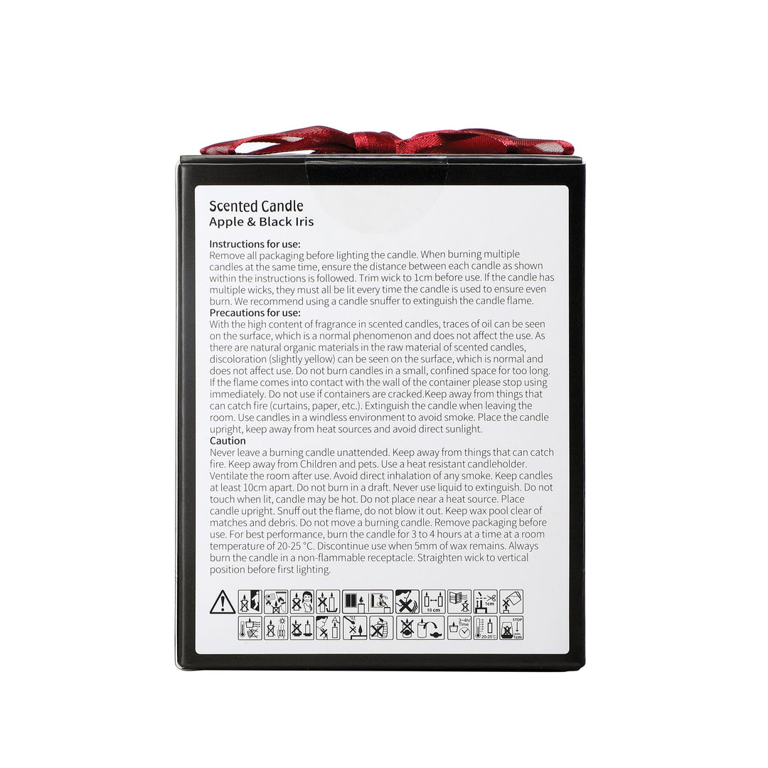 Evil Queen Apple & Black Iris Frosted Glass Candle